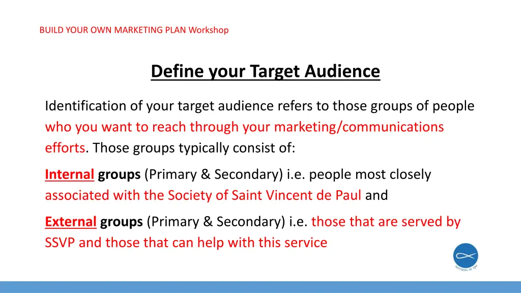 build your own marketing plan workshop 10