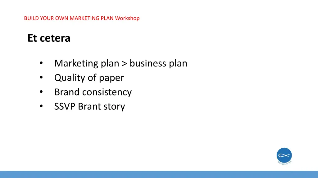 build your own marketing plan workshop 15