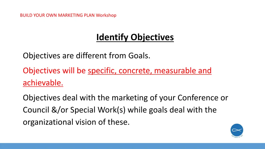 build your own marketing plan workshop 4