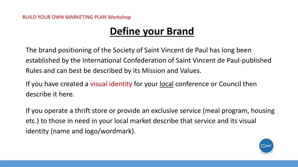 build your own marketing plan workshop 7