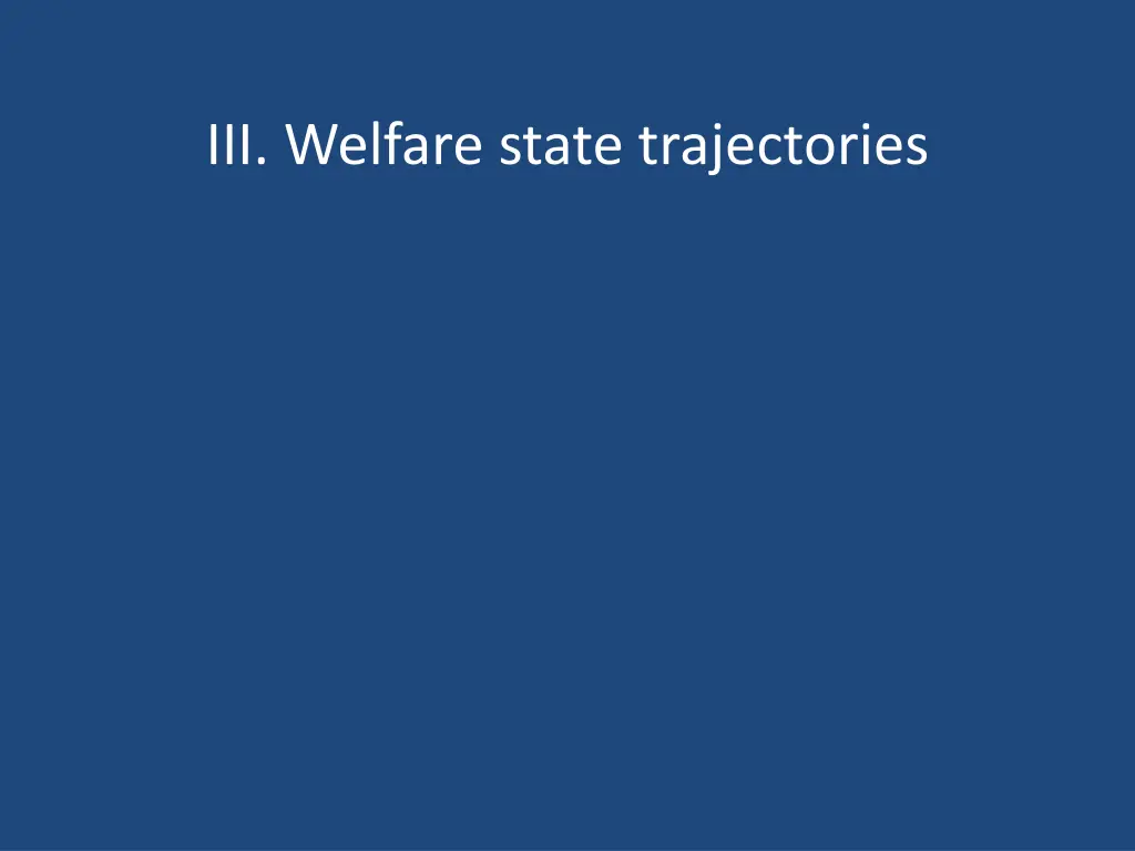 iii welfare state trajectories