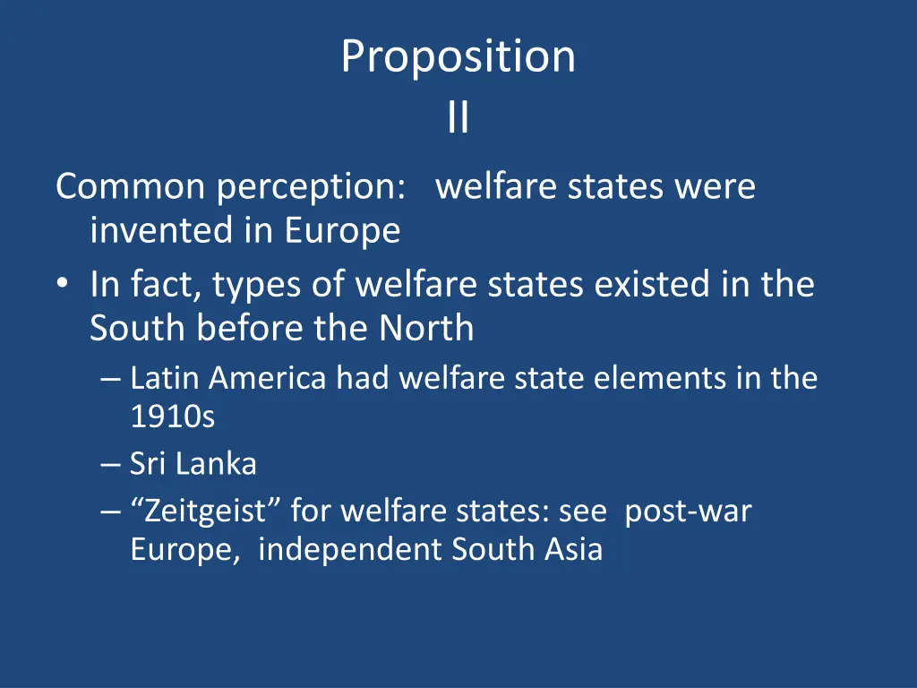 proposition ii