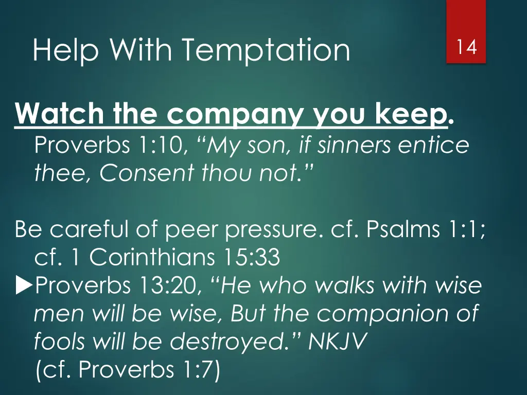 help with temptation 2