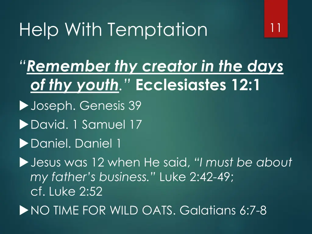 help with temptation