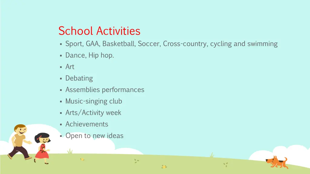 school activities sport gaa basketball soccer