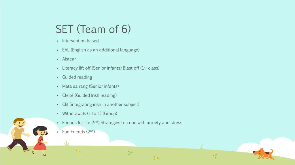set team of 6