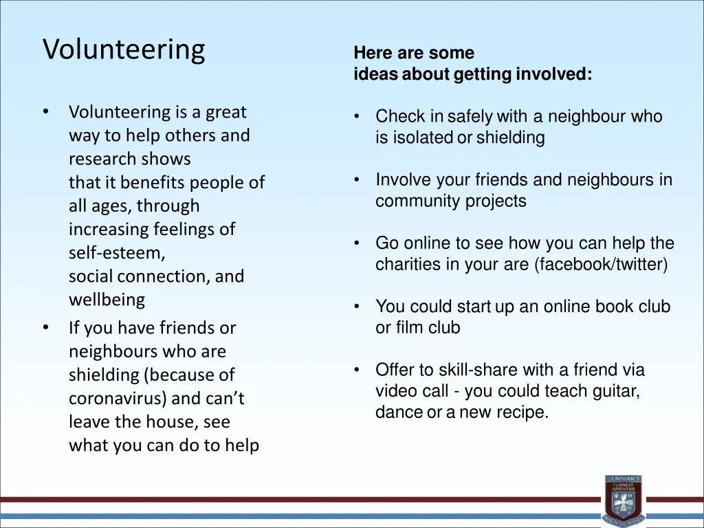 volunteering