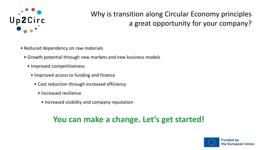 why is transition along circular economy