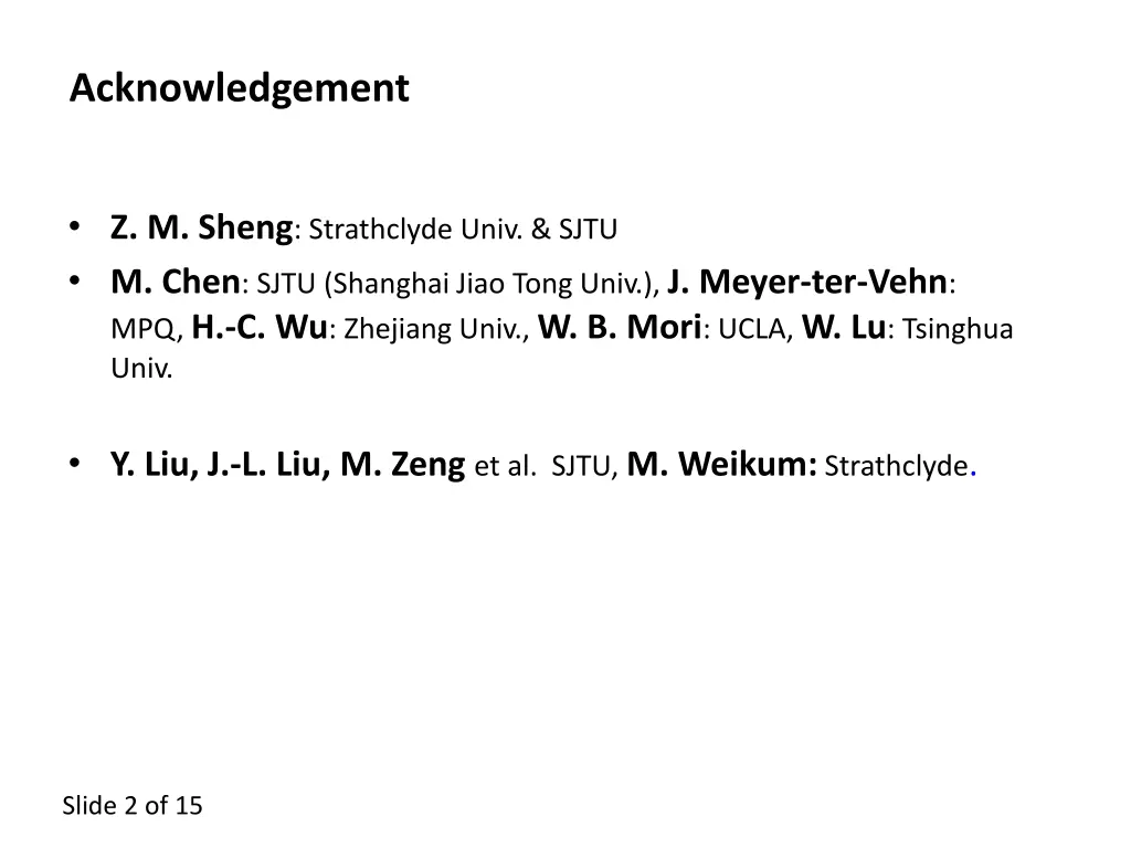 acknowledgement