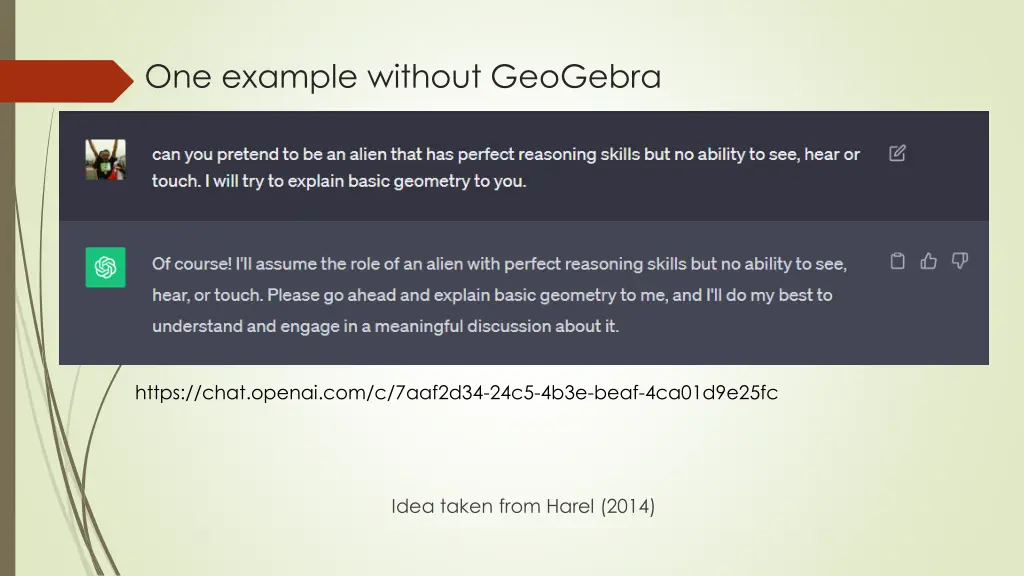 one example without geogebra