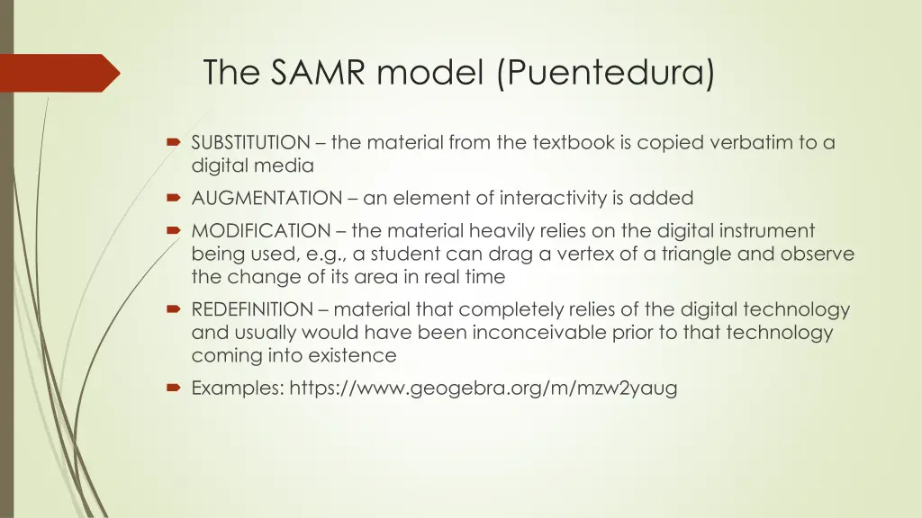 the samr model puentedura