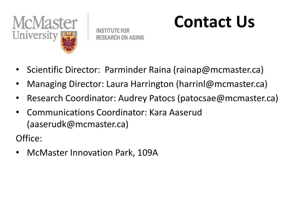 contact us