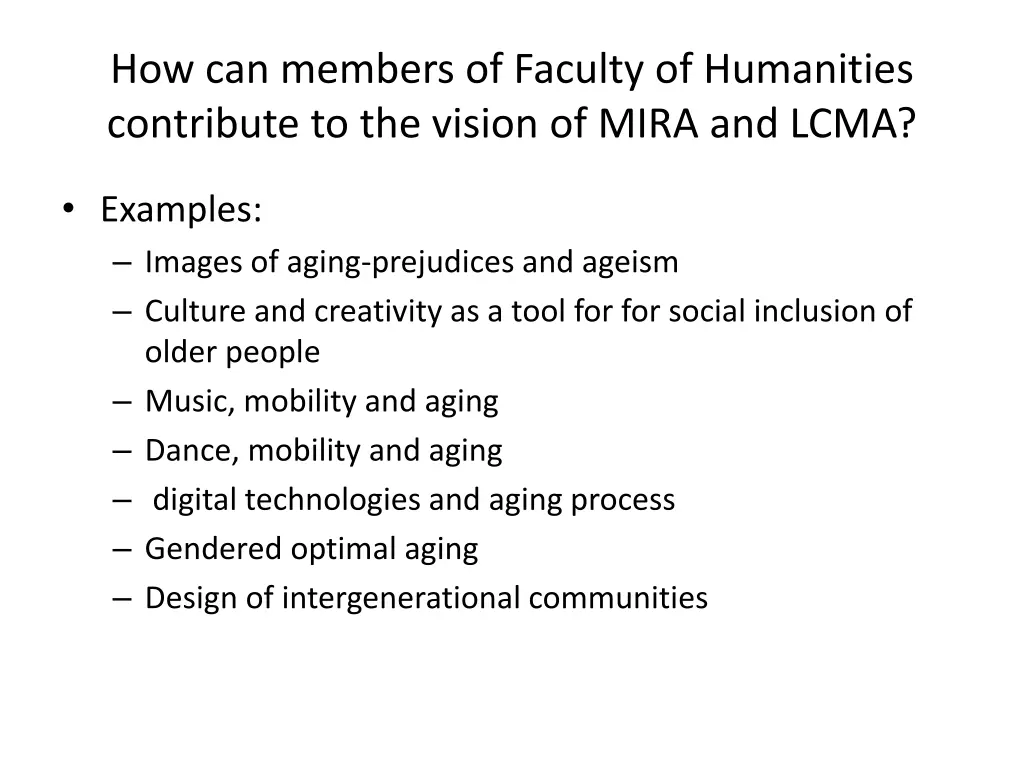 how can members of faculty of humanities