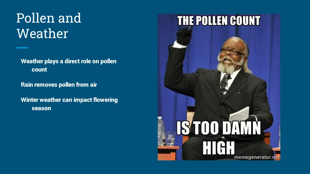 pollen and weather
