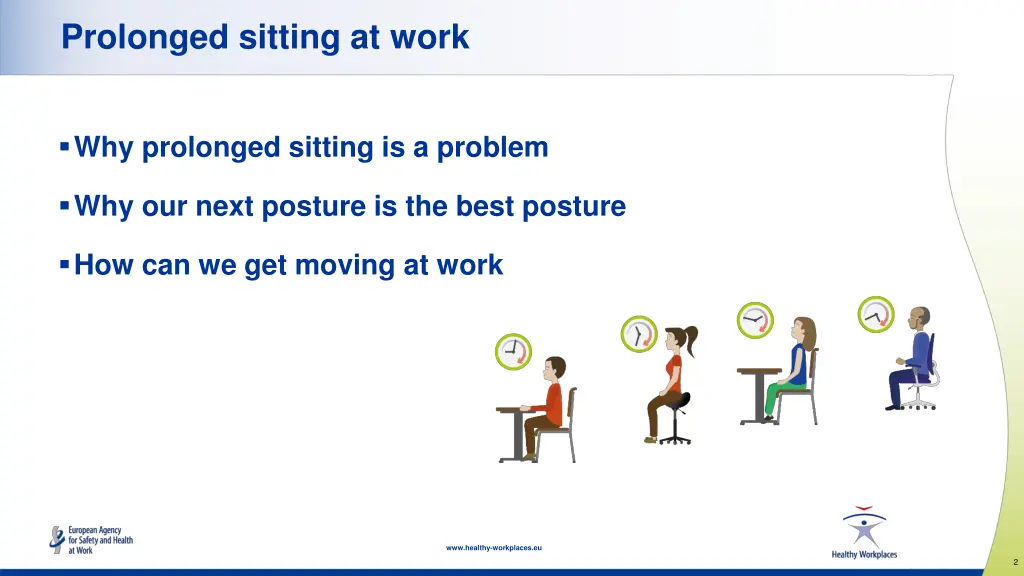 prolonged sitting at work
