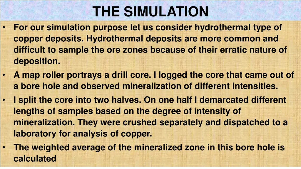 the simulation