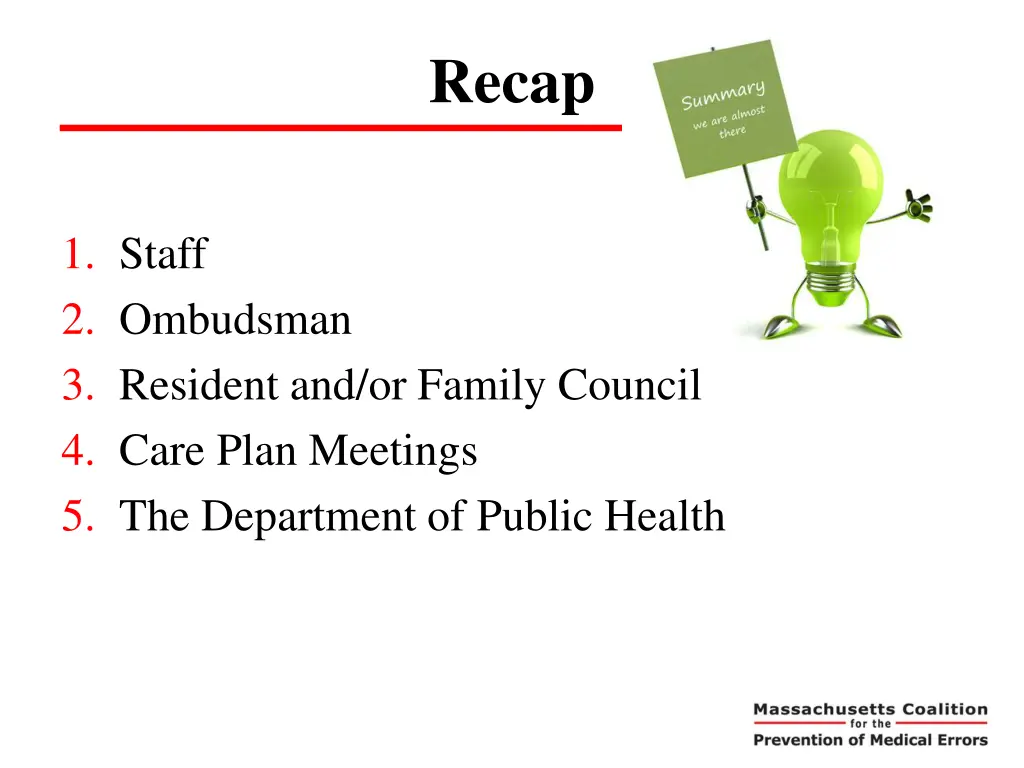 recap