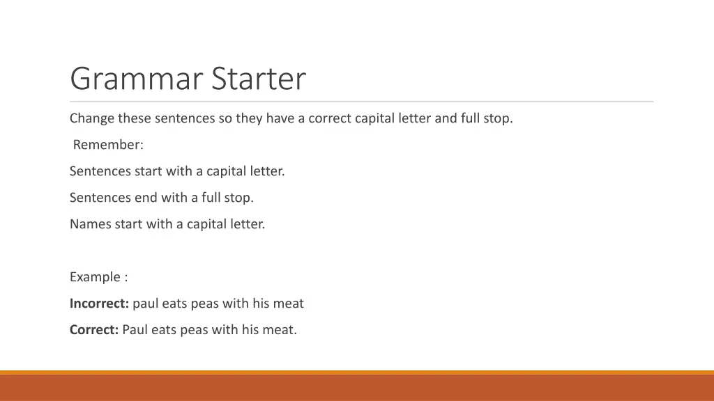 grammar starter
