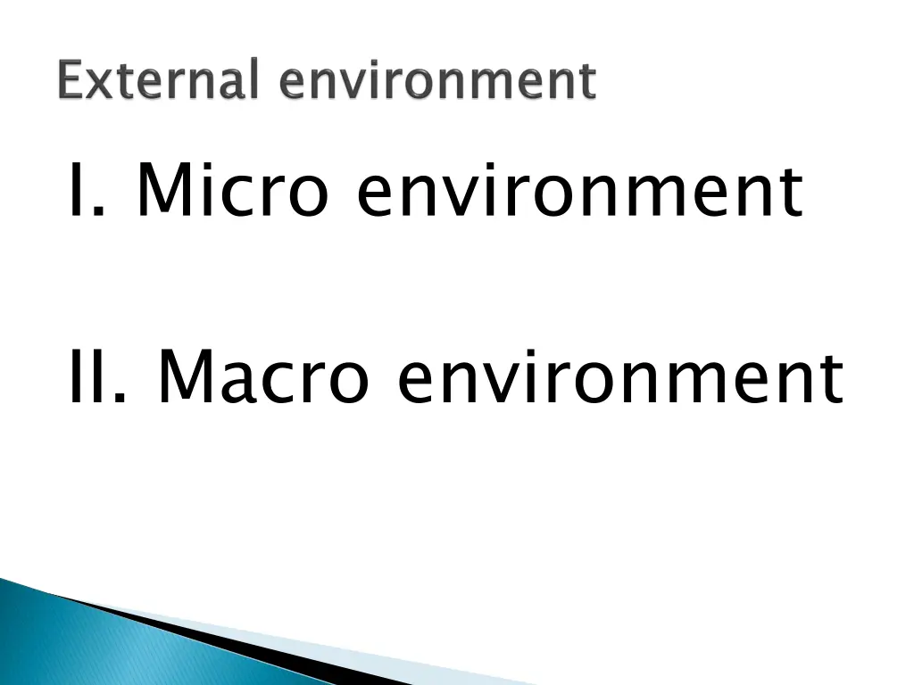 i micro environment