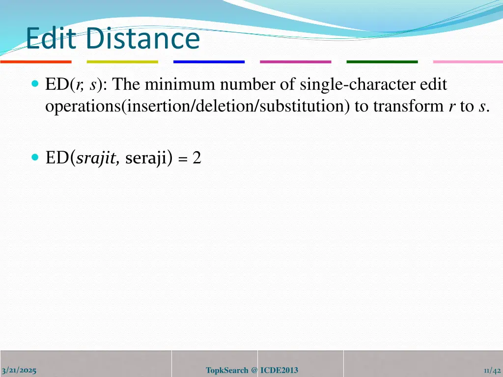 edit distance