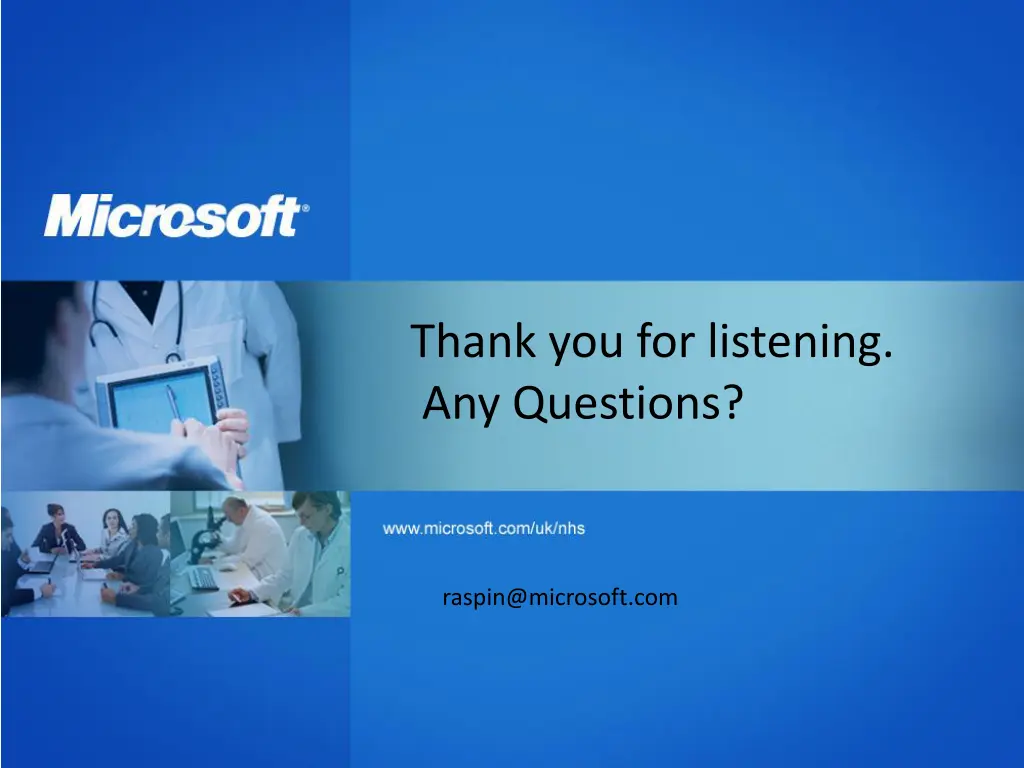 thank you for listening any questions