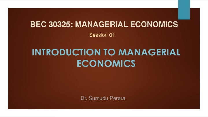 bec 30325 managerial economics