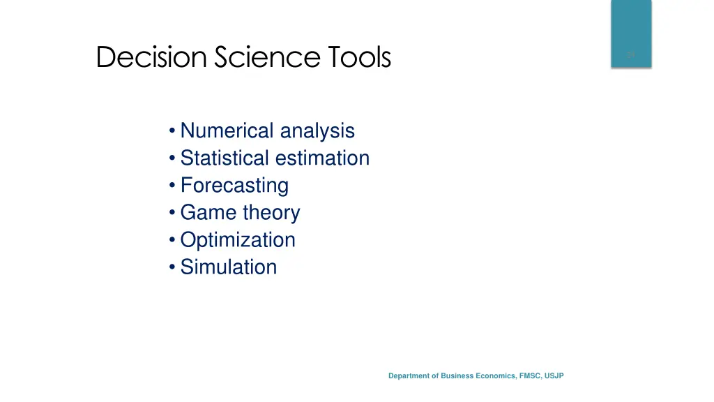 decision science tools