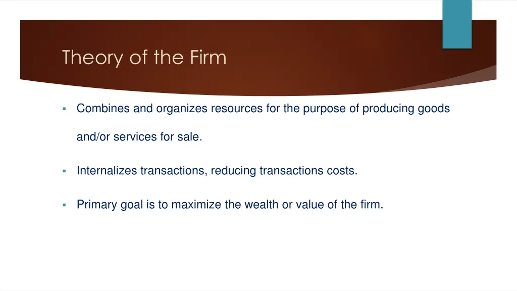 theory of the firm