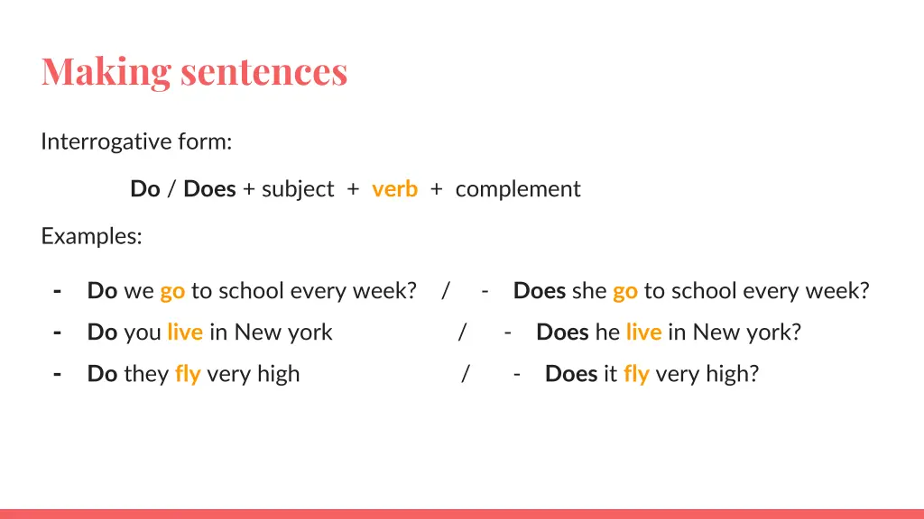 making sentences 2