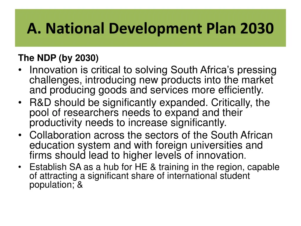 a national development plan 2030 1
