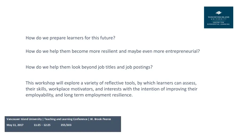 how do we prepare learners for this future