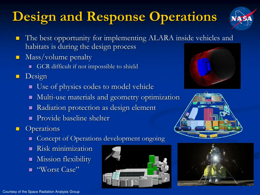 design and response operations