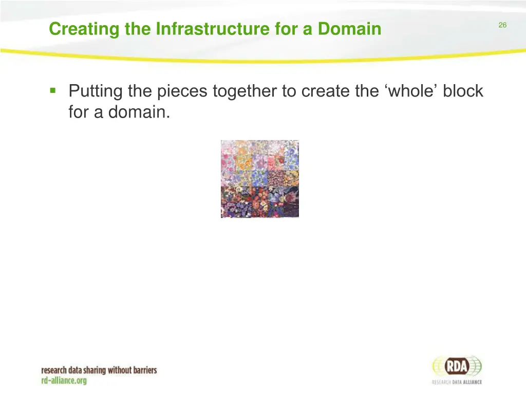 creating the infrastructure for a domain
