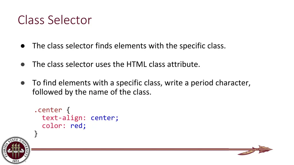 class selector