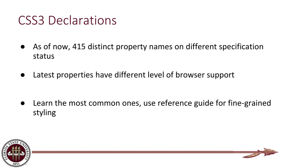 css3 declarations