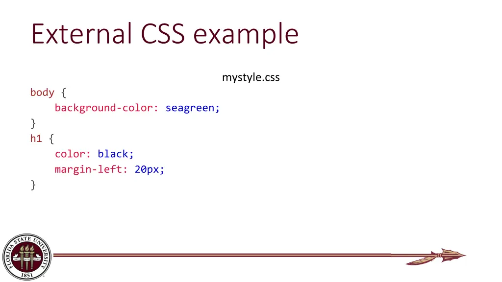 external css example