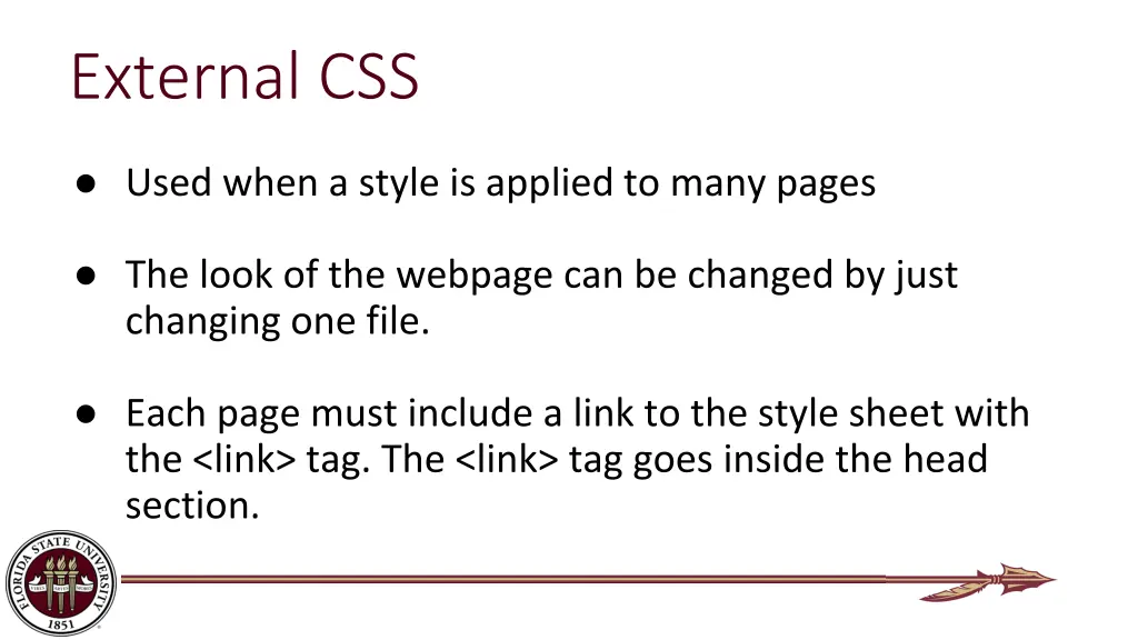 external css