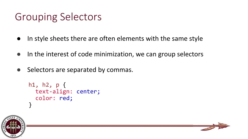 grouping selectors