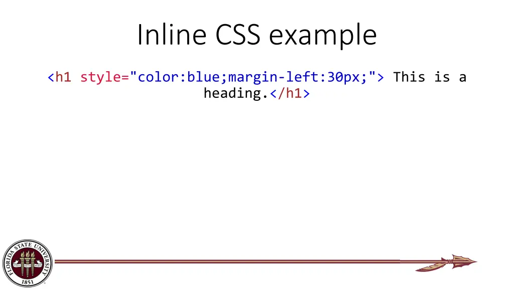 inline css example