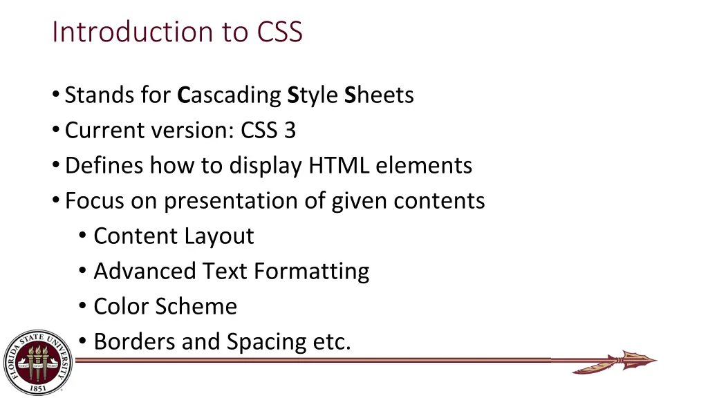 introduction to css