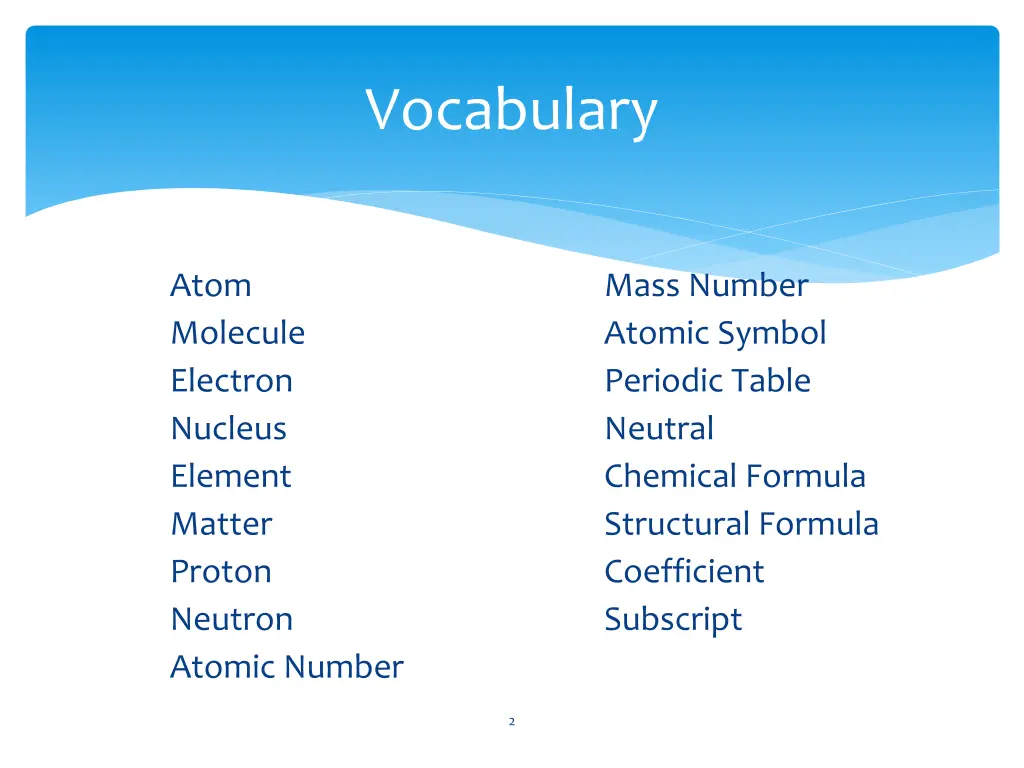 vocabulary
