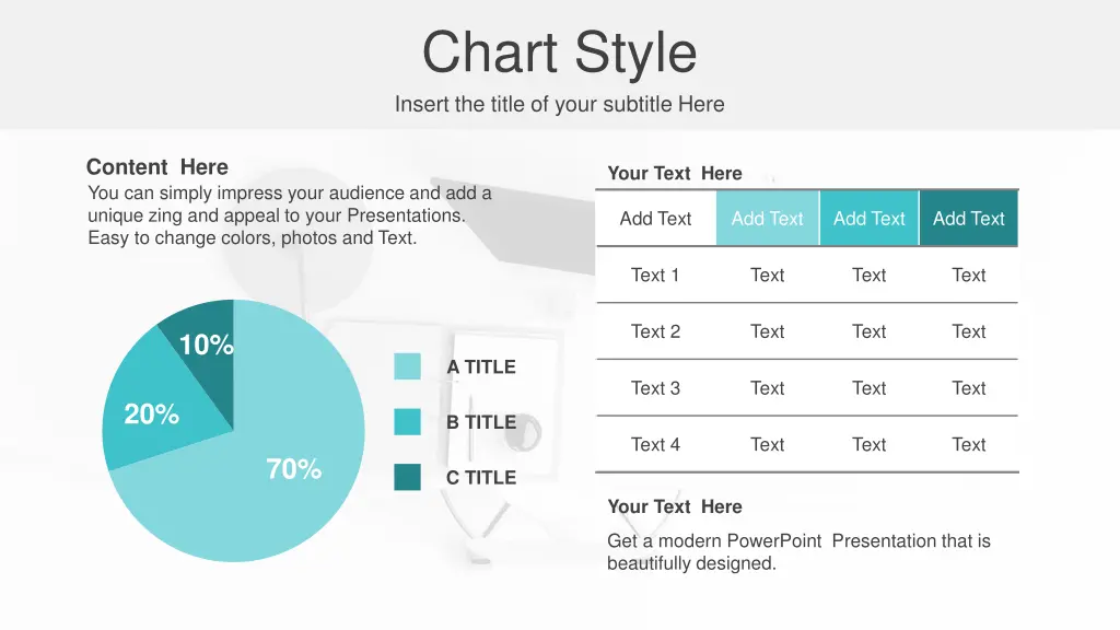 chart style insert the title of your subtitle here 1