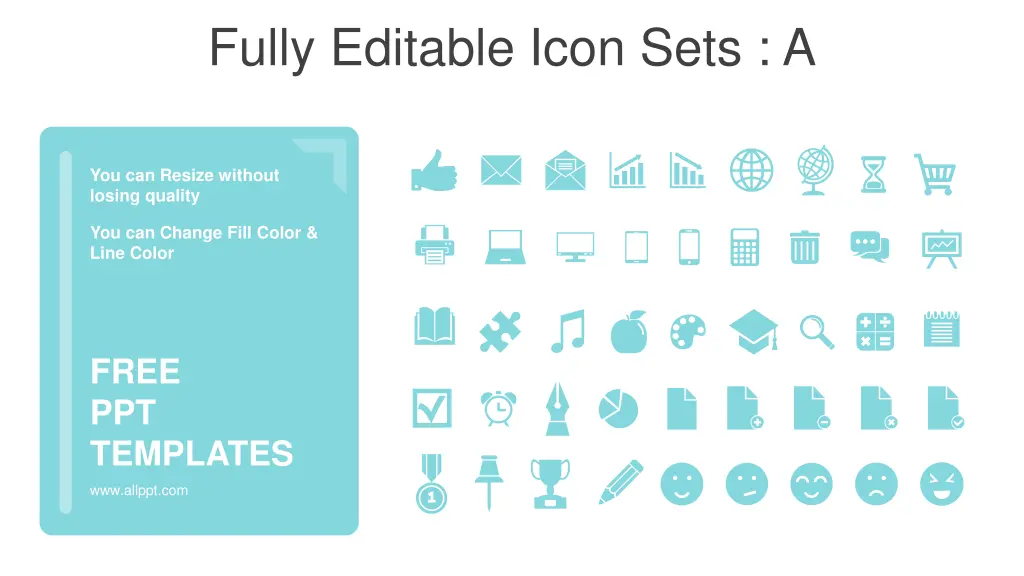 fully editable icon sets a