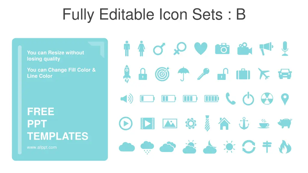 fully editable icon sets b