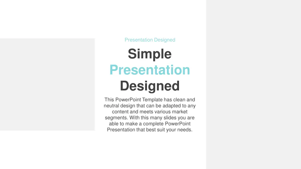 presentation designed