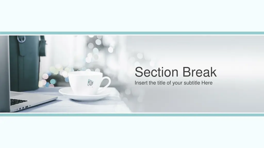 section break insert the title of your subtitle