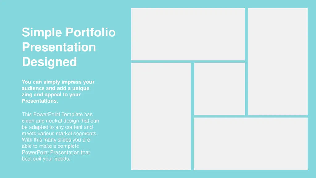 simple portfolio presentation designed 1