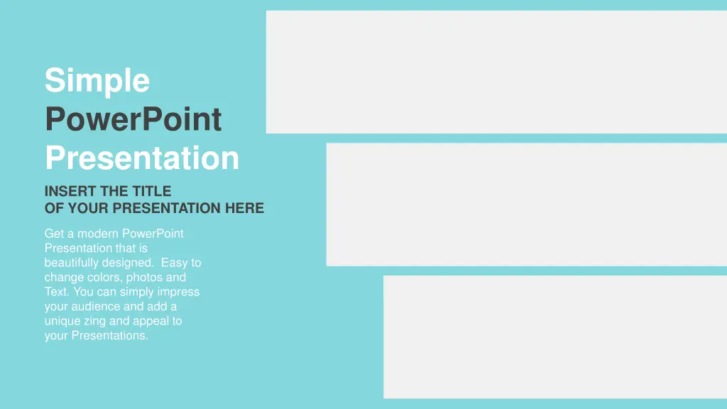 simple powerpoint presentation insert the title