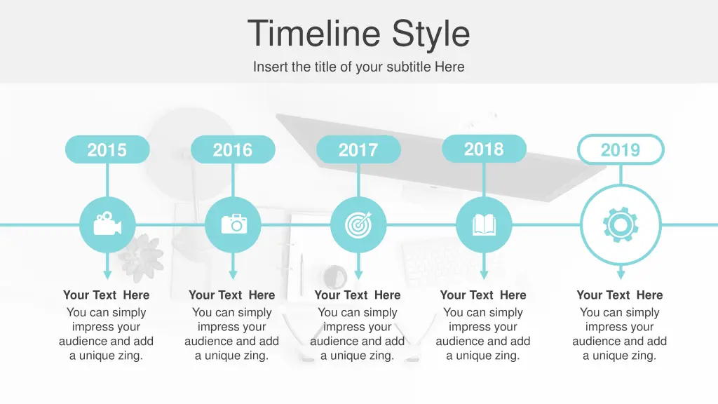 timeline style insert the title of your subtitle