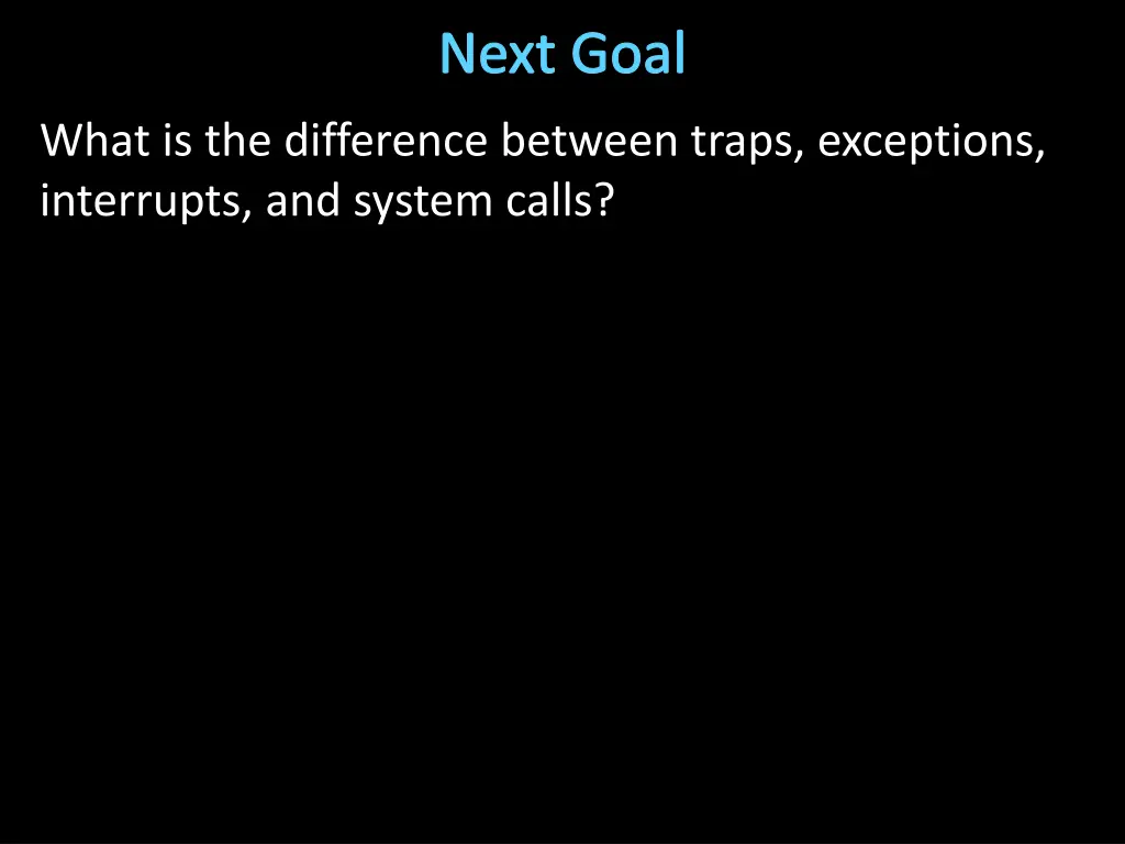 next goal 2